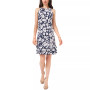 Embellished Floral-Print Sheath Dress