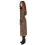 Women's Kate Animal-Print Button-Down Belted Midi Dress, Regular & Petite