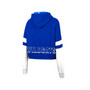 Women's Heather Royal Kentucky Wildcats Throwback Stripe Arch Logo Cropped Pullover Hoodie