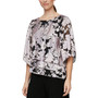 Women's Floral-Print Tiered Top