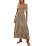 Women's Ayana Lace-up Backless Maxi Slip Beach Dress