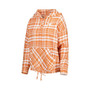 Women's Texas Orange Texas Longhorns Mainstay Plaid Pullover Hoodie
