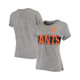Women's '47 Heather Gray San Francisco Giants Stripe T-shirt