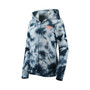 Women's Navy Detroit Tigers Tie-Dye Full-Zip Hoodie