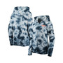 Women's Navy Detroit Tigers Tie-Dye Full-Zip Hoodie