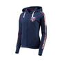 Women's Navy Minnesota Twins Game Changer Raglan Full-Zip Hoodie