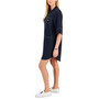 Women's Button-Placket Popover Dress