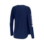 Women's Blue Toronto Maple Leafs Team Scoop Neck Long Sleeve T-shirt