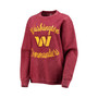 Women's Burgundy Washington Commanders Comfy Cord Pullover Sweatshirt