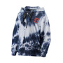 Women's White, Navy Detroit Tigers Dakota Tie-Dye Half-Zip Hoodie