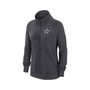 Women's Charcoal Dallas Cowboys Premium Raglan Performance Half-Zip Sweatshirt