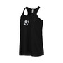 Women's Black Oakland Athletics Front Back Tank Top