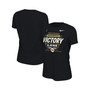 Women's Black Georgia Bulldogs College Football Playoff 2021 National Champions Locker Room Victory Lane T-shirt