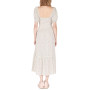 Women's Short-Sleeve Smocked-Waist Tiered Maxi Dress