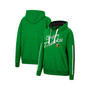Women's Green Oregon Ducks Serena Oversized Sleeve Striping V-Neck Pullover Hoodie