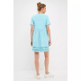 Women's Mix Media Scallop Lace Mini Dress