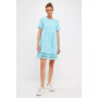 Women's Mix Media Scallop Lace Mini Dress