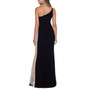 Petite Embellished One-Shoulder Gown