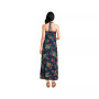 Women's Petite Keyhole High Halter Neck Maxi Dress