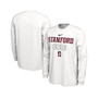 Men's and Women's White Stanford Cardinal 2023 On Court Bench Long Sleeve T-shirt