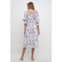 Women's Floral Smocked Midi Dress