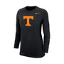 Women's Black Tennessee Volunteers Logo Performance Long Sleeve T-shirt