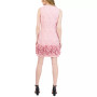 Floral Jacquard Ruffled Sheath Dress