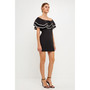 Women's Contrast Binding Mini Dress