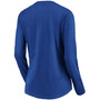 Women's Royal Chicago Cubs Victory Script V-Neck Long Sleeve T-shirt