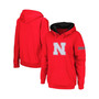 Women's Scarlet Nebraska Huskers Team Big Logo Pullover Hoodie