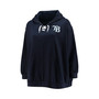 Women's Navy Tampa Bay Rays Plus Size Lace-Up V-Neck Pullover Hoodie