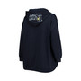 Women's Navy Tampa Bay Rays Plus Size Lace-Up V-Neck Pullover Hoodie
