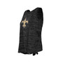 Women's Black New Orleans Saints Space Dye Tie-Back Tank Top