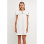 Women's Sailor Collar Dress with Trim