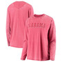Women's Crimson Alabama Crimson Tide Tonal Block Vintage-Like Wash Long Sleeve T-shirt