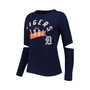 Women's Navy Detroit Tigers Formation Long Sleeve T-shirt