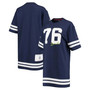 Women's College Navy Seattle Seahawks Clair Half-Sleeve Dress