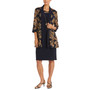 Petite 2-Pc. Paisley-Print Jacket & Dress Set