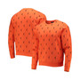 Men's and Women's Orange WNBA Logowoman All Over Logo Pullover Sweatshirt