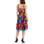 Women's Floral-Print Tassel-Hem A-Line Dress