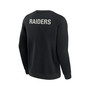 Men's and Women's Black Las Vegas Raiders Super Soft Pullover Crew Sweatshirt