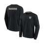 Men's and Women's Black Las Vegas Raiders Super Soft Pullover Crew Sweatshirt
