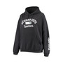 Women's Black Michigan State Spartans Rock n Roll Super Oversized Pullover Hoodie