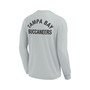 Men's and Women's Gray Tampa Bay Buccaneers Super Soft Long Sleeve T-shirt