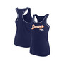 Women's Branded Navy Denver Broncos Wordmark Logo Racerback Scoop Neck Tank Top