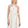 Women's Cotton Eyelet Halter Midi Dress
