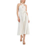 Women's Cotton Eyelet Halter Midi Dress