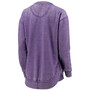 Women's Purple Clemson Tigers Vintage-Like Wash Pullover Sweatshirt