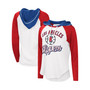 Women's White LA Clippers MVP Raglan Hoodie Long Sleeve T-shirt