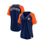Women's Branded Navy Detroit Tigers Bunt Raglan V-Neck T-shirt